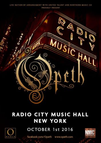 OPETH: Multi-Camera Footage Of Radio City Music Hall Concert