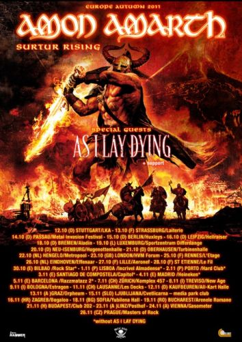 AMON AMARTH To Tour Europe With AS I LAY DYING